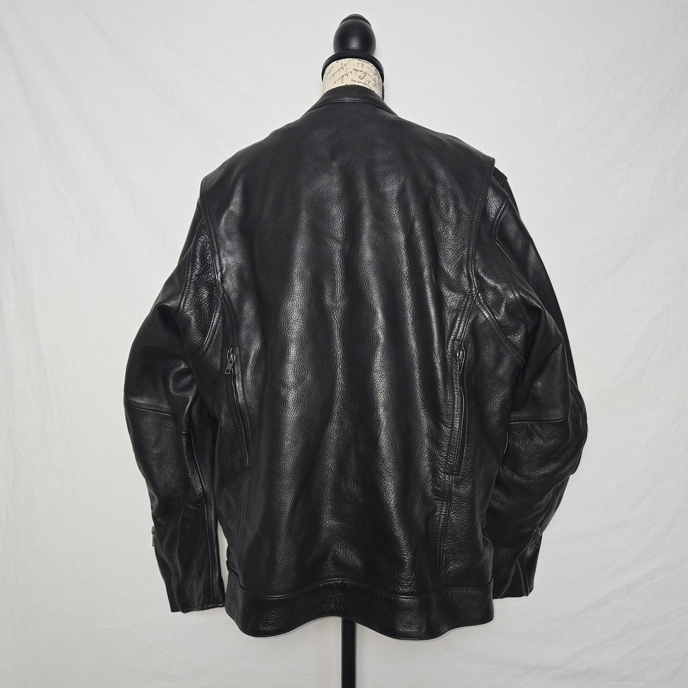 First Classics Leather Motorcycle Riding Jacket - Men’s XL - Picture 3 of 7